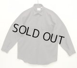 70'S P-N-H "KORATRON" 長袖 ワークシャツ チャコール USA製 (VINTAGE)