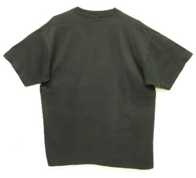 画像4: 90'S YIN & YANG コットン/ポリ シングルステッチ 半袖 Tシャツ フェードブラック (VINTAGE)