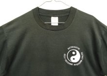 他の写真1: 90'S YIN & YANG コットン/ポリ シングルステッチ 半袖 Tシャツ フェードブラック (VINTAGE)