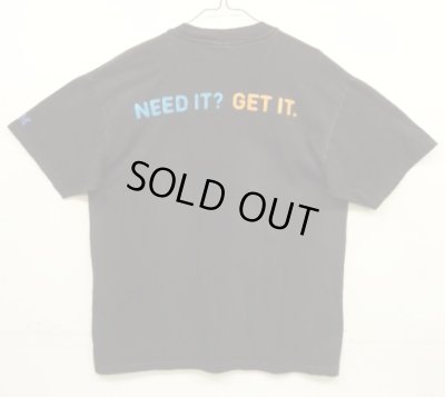 画像5: 90'S IBM "NEED IT?GET IT" 両面＆袖プリント 半袖 Tシャツ ブラック (VINTAGE)