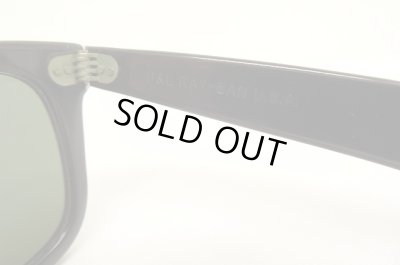 画像7: 80'S B&L ボシュロム製 RAY-BAN "WAYFARER" サングラス ブラック USA製 (VINTAGE)