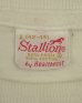画像2: 60'S A.W.S. "STALLION by HEALTHKNIT" シングルステッチ 染み込みプリント 半袖 Tシャツ ホワイト USA製 (VINTAGE) (2)