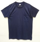 80'S K-MART シングルステッチ 耳付きポケット 半袖 Tシャツ ツートンネイビー (VINTAGE)
