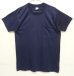 画像1: 80'S K-MART シングルステッチ 耳付きポケット 半袖 Tシャツ ツートンネイビー (VINTAGE) (1)