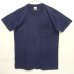 画像1: 90'S FRUIT OF THE LOOM シングルステッチ 耳付きポケット 半袖 Tシャツ ネイビー USA製 (VINTAGE) (1)