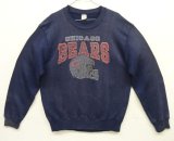 80'S CHAMPION "CHICAGO BEARS" トリコタグ スウェットシャツ フェードネイビー USA製 (VINTAGE)