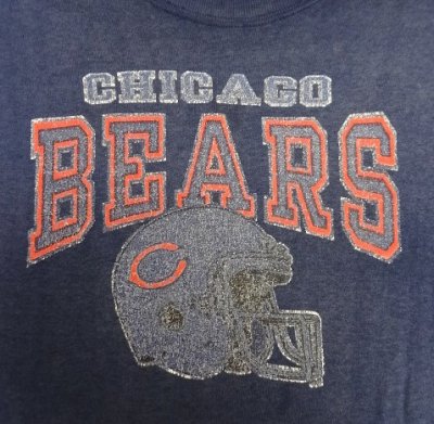 画像3: 80'S CHAMPION "CHICAGO BEARS" トリコタグ スウェットシャツ フェードネイビー USA製 (VINTAGE)