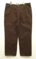 画像1: 90'S BEN DAVIS "FRISCO PANTS" トップスナップボタン フリスコパンツ ブラウン USA製 (VINTAGE) (1)