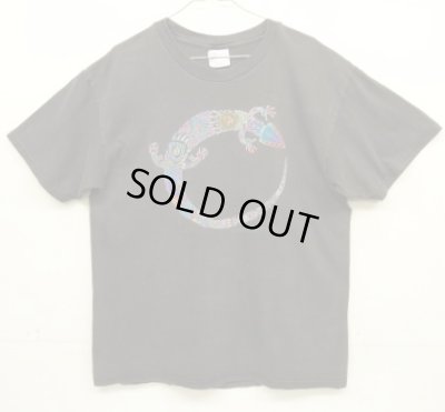 画像1: 00'S ART GECKO APPAREL 半袖 Tシャツ フェードブラック (VINTAGE)
