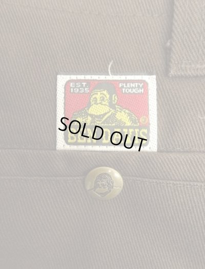 画像6: BEN DAVIS "FRISCO PANTS" トップスナップボタン フリスコパンツ ブラウン USA製 (VINTAGE)