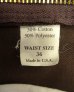 画像4: 90'S BEN DAVIS "FRISCO PANTS" トップスナップボタン フリスコパンツ ブラウン USA製 (VINTAGE)