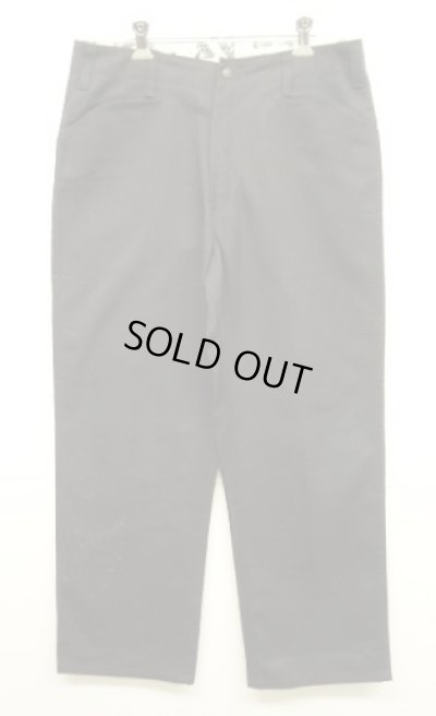 画像1: 90'S BEN DAVIS "FRISCO PANTS" トップスナップボタン フリスコパンツ ブラック USA製 (VINTAGE)