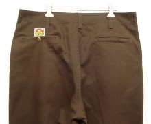 他の写真3: 90'S BEN DAVIS "FRISCO PANTS" トップスナップボタン フリスコパンツ ブラウン USA製 (VINTAGE)