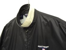 他の写真2: 90'S RALPH LAUREN "POLO SPORT" 三角タグ チンスト付き リップストップナイロン ドリズラージャケット ブラック/ホワイト (VINTAGE)