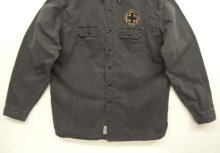 他の写真3: 90'S RALPH LAUREN チンスト付き バックステンシル ワークシャツ ブラック (VINTAGE)
