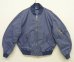 画像1: 90'S RALPH LAUREN 三角タグ ポプリン L-2B フライトジャケット ブルー (VINTAGE) (1)