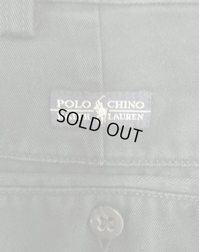 画像4: 90'S RALPH LAUREN "ANDREW PANT" ツープリーツ チノパンツ ブラック (VINTAGE)