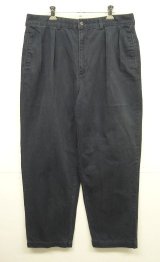 90'S RALPH LAUREN "ANDREW PANT" ツープリーツ チノパンツ ネイビー (VINTAGE)