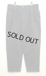 90'S RALPH LAUREN "ANDREW PANT" ツープリーツ チノパンツ ネイビー (VINTAGE)