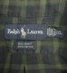 画像2: 90'S RALPH LAUREN "BIG SHIRT" 同色ロゴ コットンビエラ 長袖 BDシャツ チェック柄 (VINTAGE) (2)