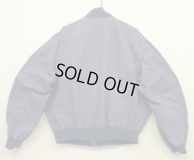 画像3: 90'S RALPH LAUREN 三角タグ ポプリン L-2B フライトジャケット ブルー (VINTAGE)