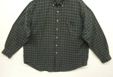 他の写真3: 90'S RALPH LAUREN "BIG SHIRT" 同色ロゴ コットンビエラ 長袖 BDシャツ チェック柄 (VINTAGE)