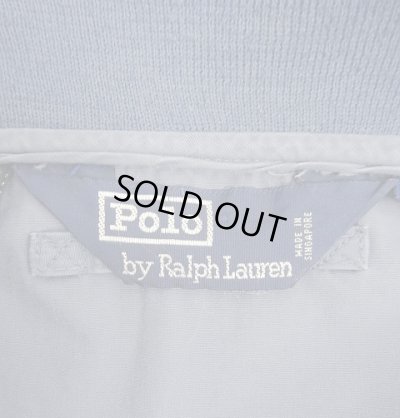 画像2: 90'S RALPH LAUREN 三角タグ ポプリン L-2B フライトジャケット ブルー (VINTAGE)