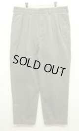 90'S RALPH LAUREN "ANDREW PANT" ツープリーツ チノパンツ カーキ (VINTAGE)