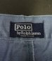 画像2: 90'S RALPH LAUREN "ボックスロゴ" ツープリーツ チノパンツ ブルー USA製 (VINTAGE) (2)