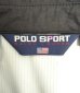 画像2: 90'S RALPH LAUREN "POLO SPORT" 三角タグ チンスト付き リップストップナイロン ドリズラージャケット ブラック/ホワイト (VINTAGE) (2)