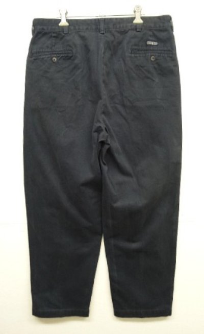 画像3: 90'S RALPH LAUREN "ANDREW PANT" ツープリーツ チノパンツ ネイビー (VINTAGE)