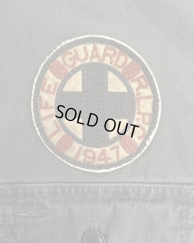 画像4: 90'S RALPH LAUREN チンスト付き バックステンシル ワークシャツ ブラック (VINTAGE)