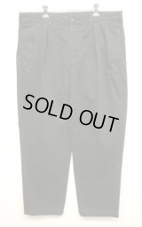 90'S RALPH LAUREN "ANDREW PANT" ツープリーツ チノパンツ ブラック (VINTAGE)