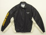 90'S RALPH LAUREN "POLO SPORT" 三角タグ チンスト付き リップストップナイロン ドリズラージャケット ブラック/ホワイト (VINTAGE)