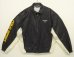 画像1: 90'S RALPH LAUREN "POLO SPORT" 三角タグ チンスト付き リップストップナイロン ドリズラージャケット ブラック/ホワイト (VINTAGE) (1)