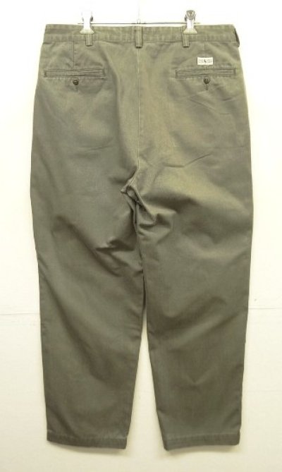 画像3: 90'S RALPH LAUREN "ANDREW PANT" ツープリーツ チノパンツ カーキ (VINTAGE)