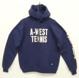 90'S RUSSELL ATHLETIC プルオーバー スウェット パーカー ネイビー USA製 (VINTAGE)