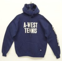 90'S RUSSELL ATHLETIC プルオーバー スウェット パーカー ネイビー USA製 (VINTAGE)
