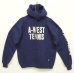 画像1: 90'S RUSSELL ATHLETIC プルオーバー スウェット パーカー ネイビー USA製 (VINTAGE) (1)