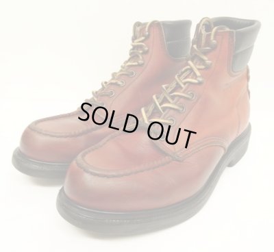 画像1: 90'S RED WING 8804 "刺繍羽タグ" スーパーソール レザー モックトゥブーツ オロラセット USA製 (VINTAGE)