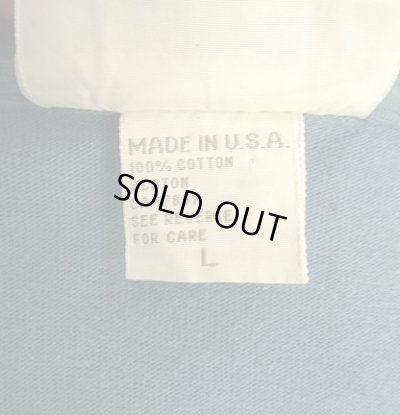 画像3: 80'S BANANA REPUBLIC シングルステッチ 耳付きポケット 半袖 Tシャツ ブルー USA製 (VINTAGE)