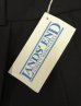 画像4: 90'S LANDS' END ツープリーツ ウールパンツ ブラック USA製 (DEADSTOCK) (4)