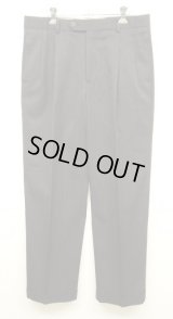 BROOKS BROTHERS ツープリーツ ウールパンツ チャコール (USED)