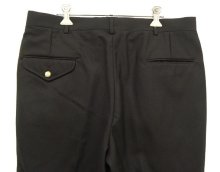 他の写真3: 90'S LANDS' END ツープリーツ ウールパンツ ブラック USA製 (DEADSTOCK)