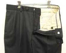 他の写真1: BROOKS BROTHERS ツープリーツ ウールパンツ チャコール (USED)