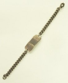 他の写真2: アメリカ軍 US NAVY RESERVE "U.S.N.R刻印入り" IDプレート チェーンブレスレット シルバー (VINTAGE)