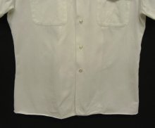 他の写真3: 50'S アメリカ軍 USMA "CADET STORE WEST POINT" コットンツイル 半袖 オープンカラーシャツ ホワイト (VINTAGE)