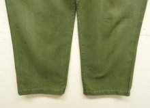 他の写真2: 60'S アメリカ軍 US ARMY "OG107" 初期モデル コットンサテン 平ボタン ベイカーパンツ L (VINTAGE)