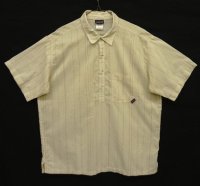 05'S PATAGONIA オーガニックコットン/ナイロン 半袖 プルオーバーシャツ ストライプ (VINTAGE)