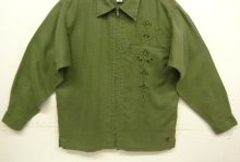 他の写真2: 04'S PATAGONIA "RHYTHM" 刺繍入り ヘンプ 長袖 フルジップシャツ オリーブ (VINTAGE)